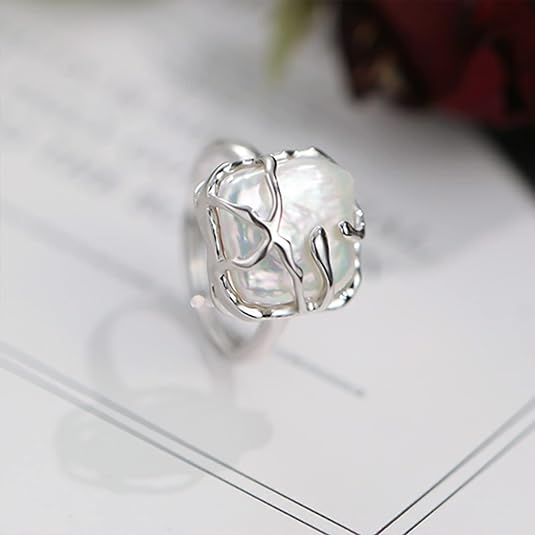 Irregular Baroque Pearl Ring