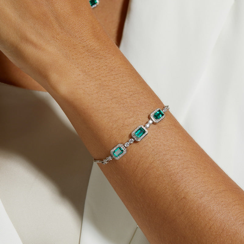 Victoria Emerald Bracelet Set