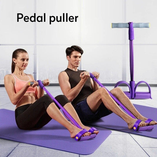 21 Fitness Resistance Bands- 4/6 Tube Pedal Ankle Puller