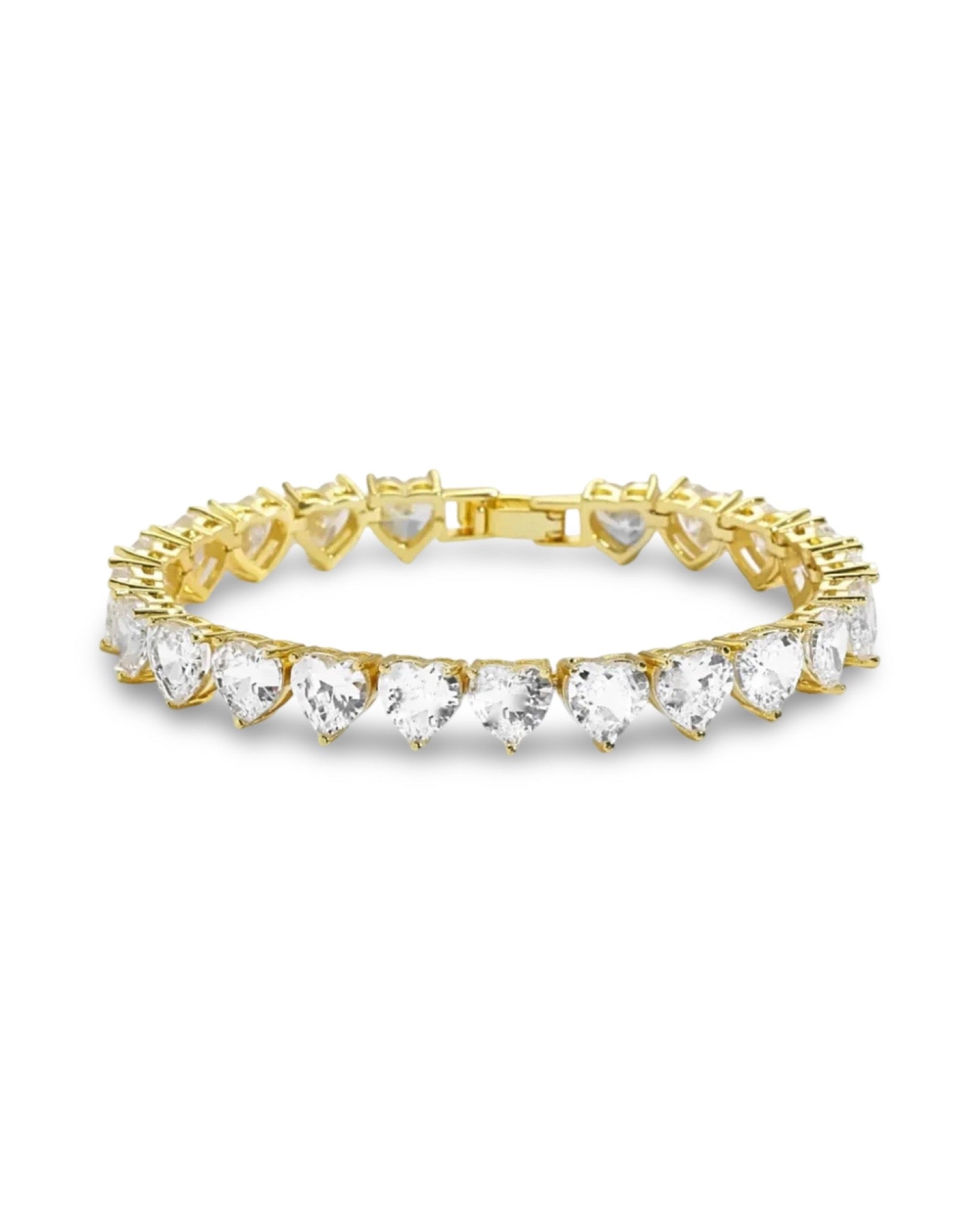 Heart Tennis Bracelet