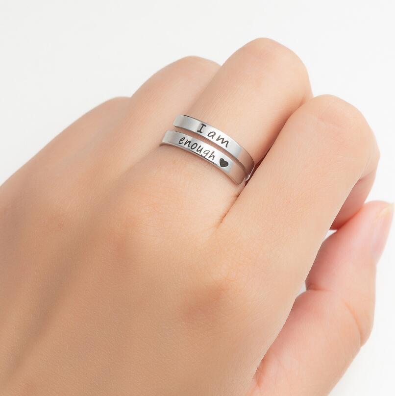 'I Am Enough' Ring