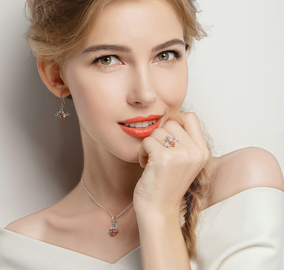 Queen Bee Crystal Drop Earrings