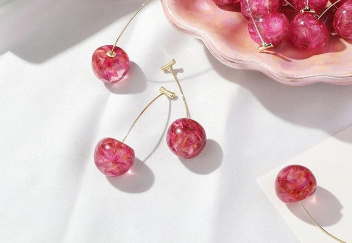 PINK CHERRY EARRINGS