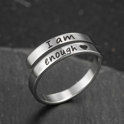 'I Am Enough' Ring
