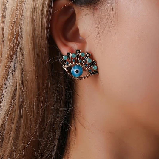 "Eye of Doom" - Sapphire Creative Earrings