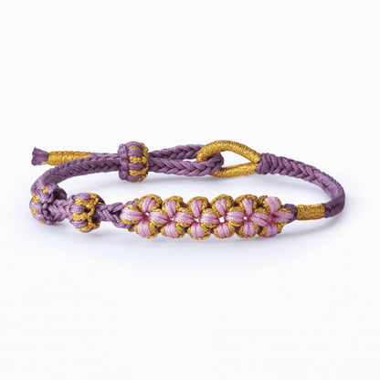 Grandmother & Granddaughter “A Link That Can Never Be Undone” Blossom Knot Bracelet