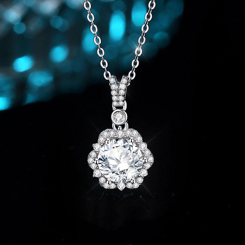 Dahlia Moissanite Necklace