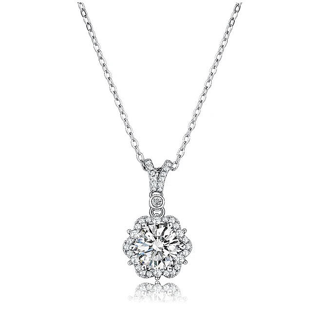 Dahlia Moissanite Necklace