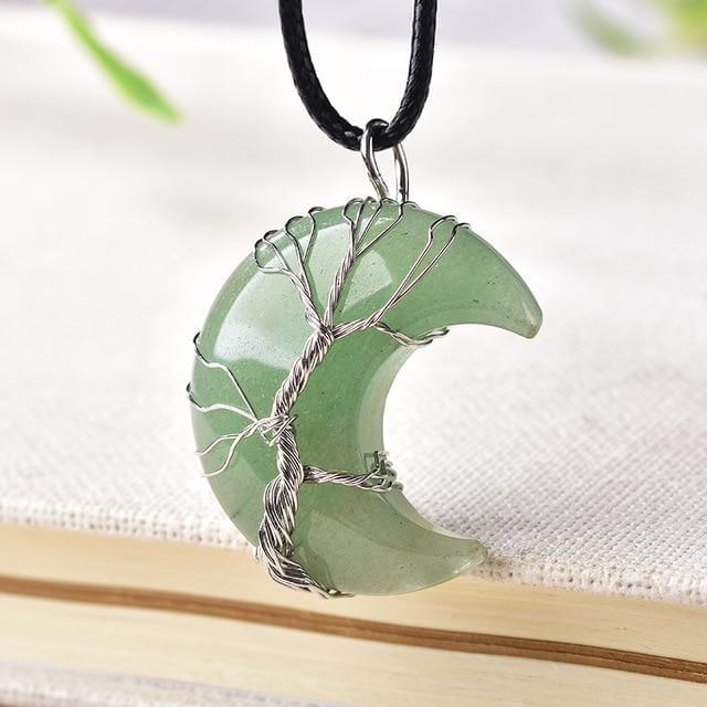 "TREE OF LIFE" CRESCENT NECKLACE