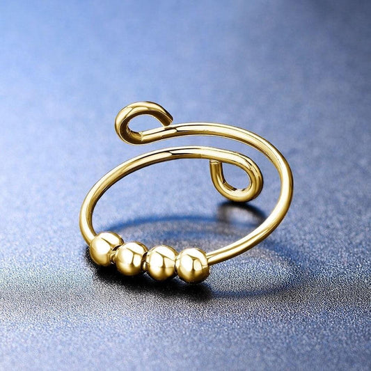 ANXIETY BEAD RING (ADJUSTABLE)
