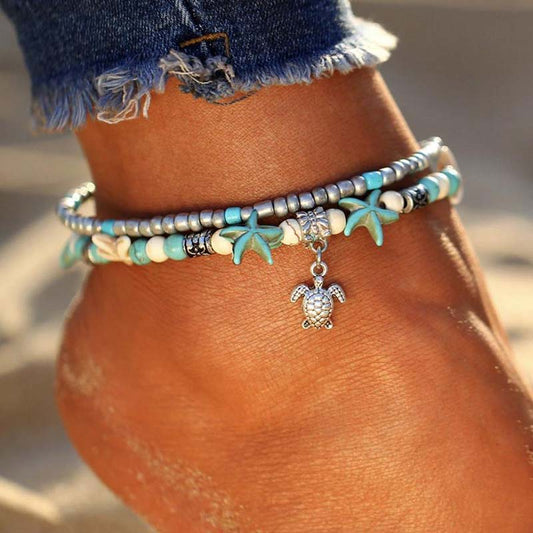 Turquoise Turtle Bracelet Anklet