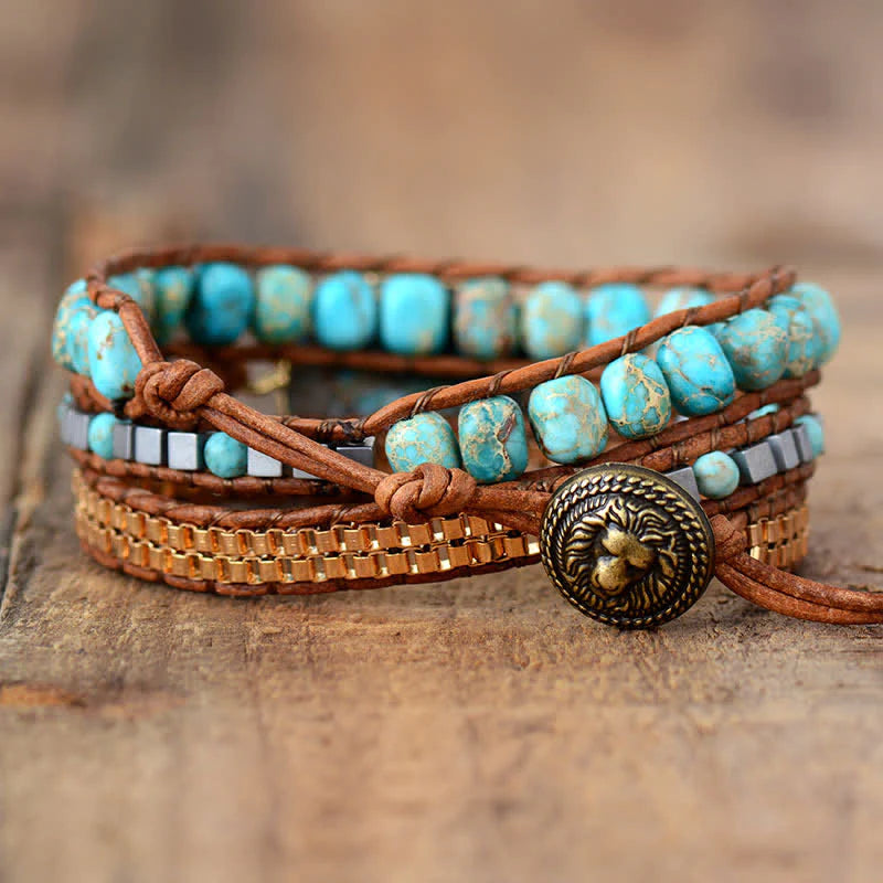 Turquoise Three-layer  Bracelet