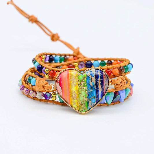 Natural Chakra Rainbow Healing Bracelet