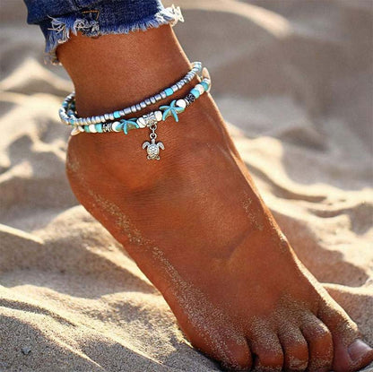 Turquoise Turtle Bracelet Anklet